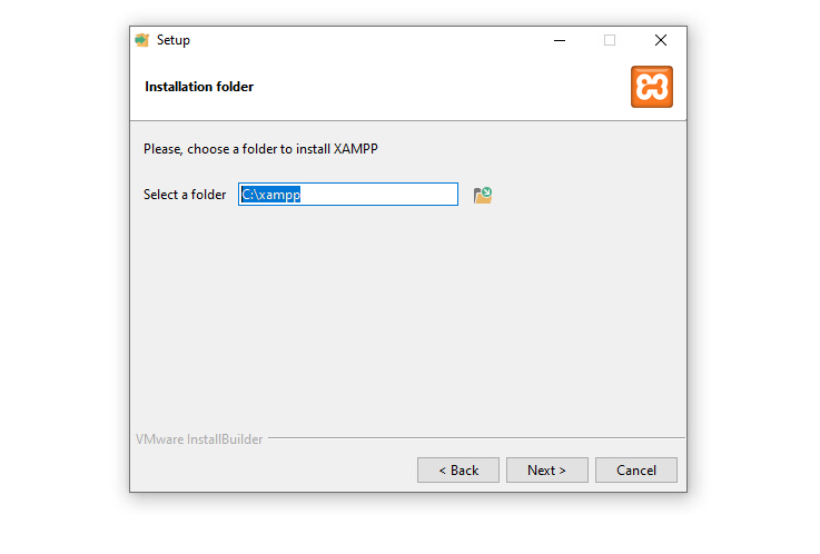 xampp installation folder