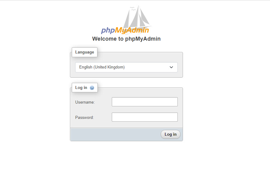 xampp phpmyadmin login